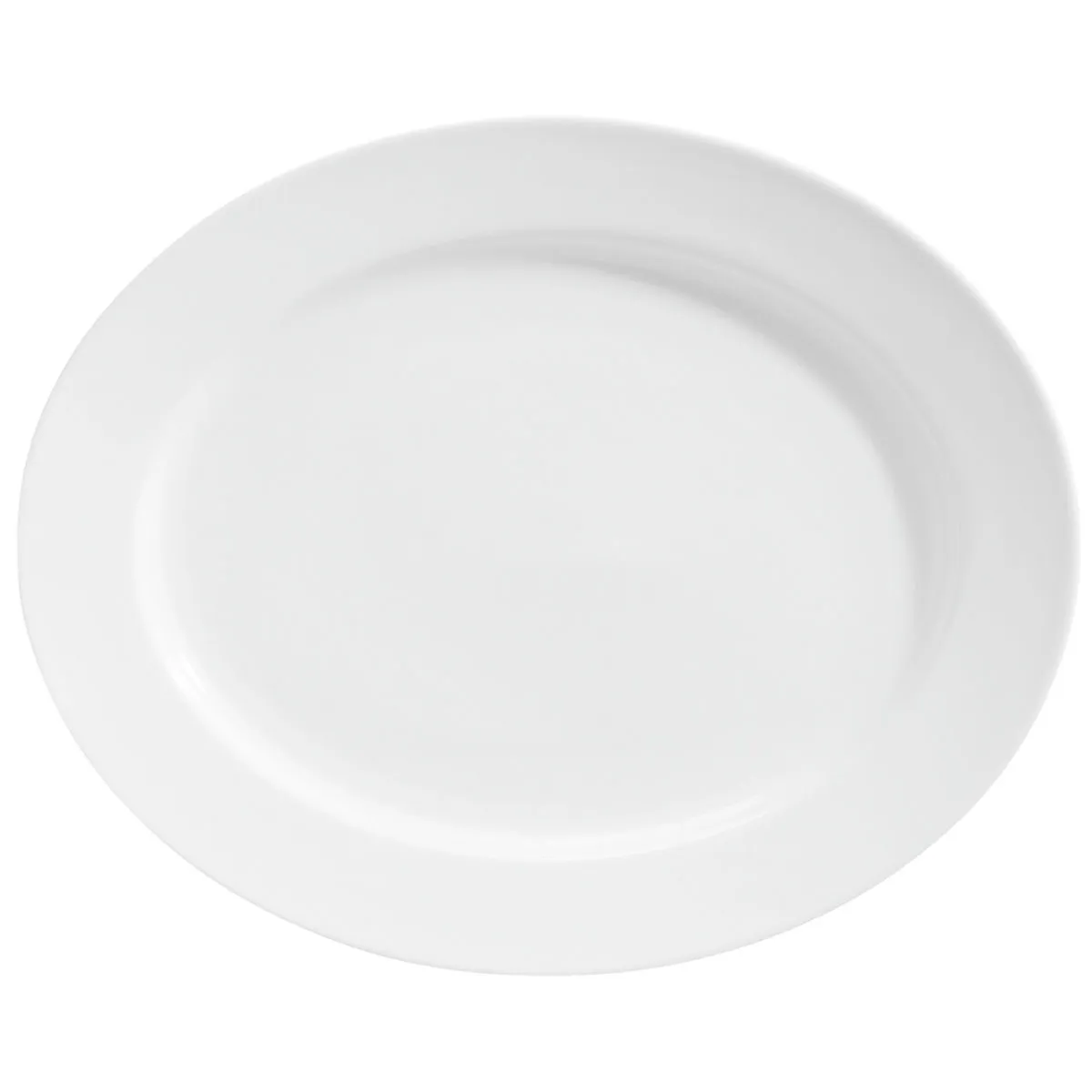 4x VEGA Piatto Base; 34x27x3.2 cm (LxLxH); bianco; ovale; 4 pz. / Pacco - immagine 1