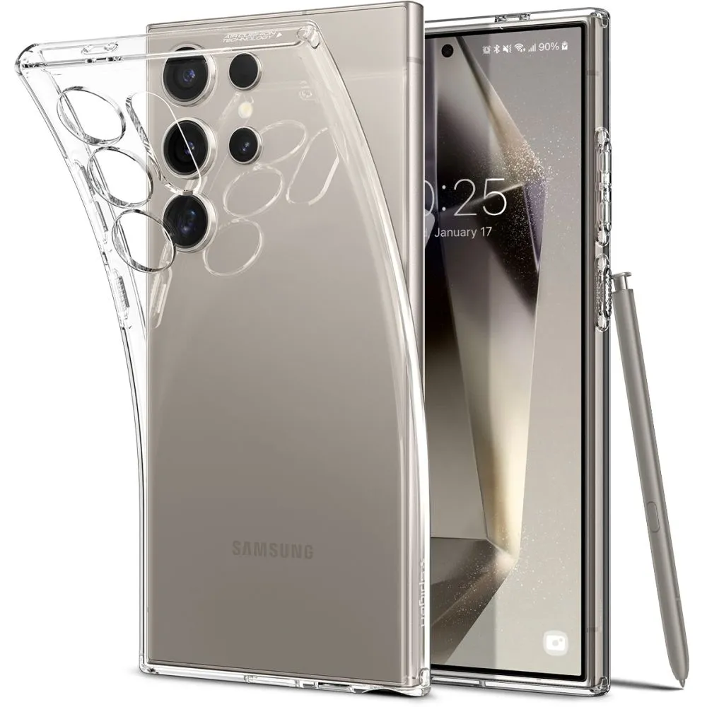 Custodia per Samsung Galaxy S24 Ultra S928, Spigen, a cristalli liquidi, trasparente ACS07283 - immagine 1