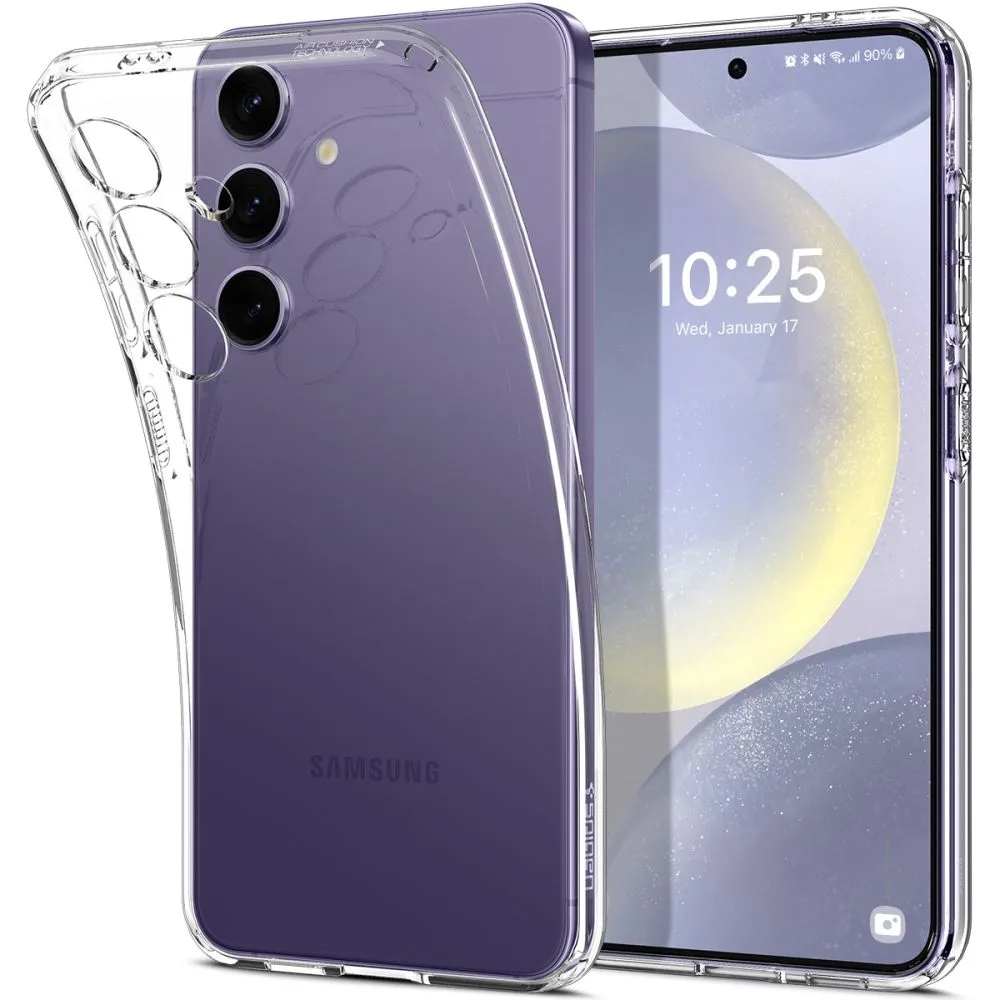 Custodia per Samsung Galaxy S24 S921, Spigen, Liquid Crystal, Trasparente ACS07343 - immagine 1