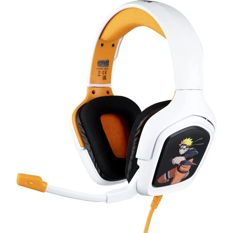 Cuffie da gioco multipiattaforma Konix Naruto bianche/arancioni - immagine 1