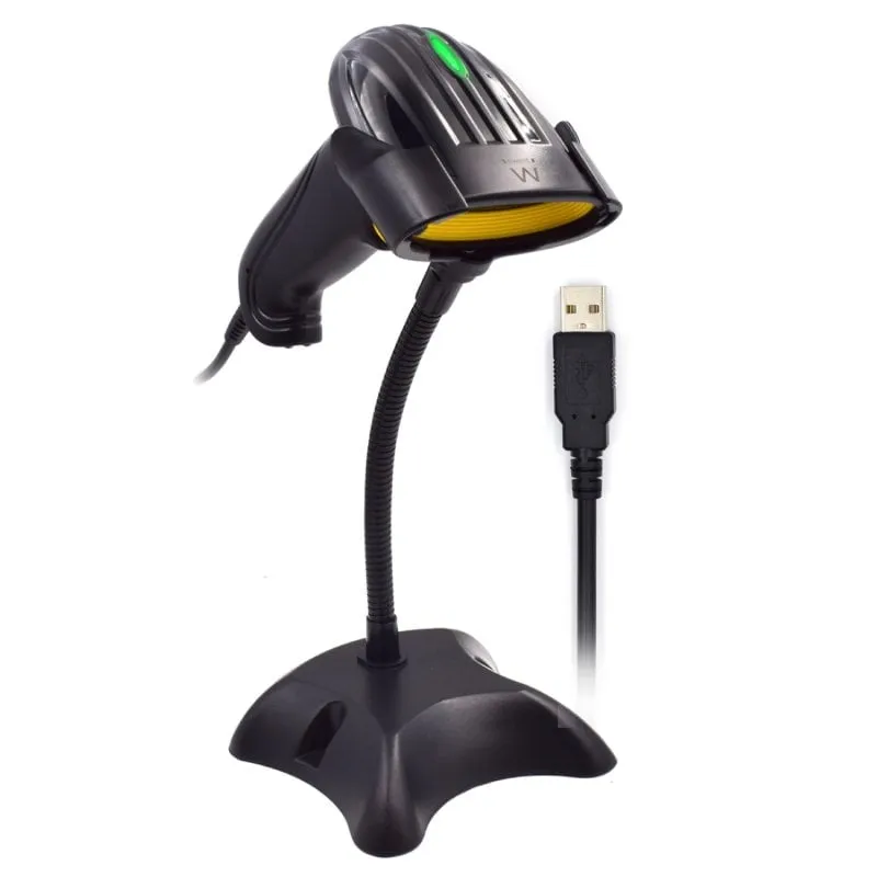 Ewent EW3400 lettore di codici a barre Lettore di codici a barre portatile 1D Laser Nero - immagine 1