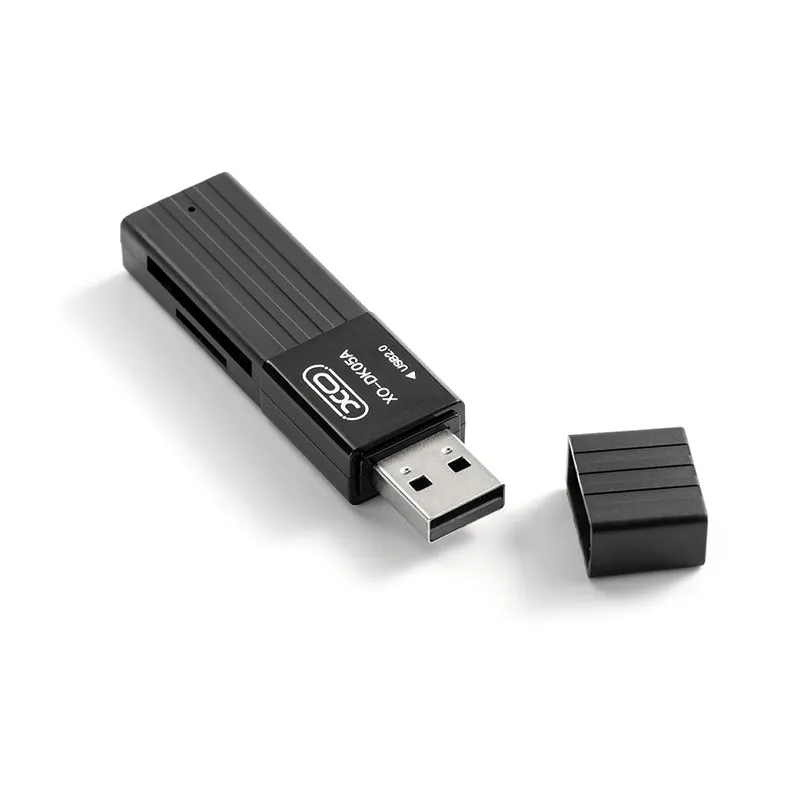 Lettore di schede USB XO Design DK05A, SD - microSD, nero - immagine 1