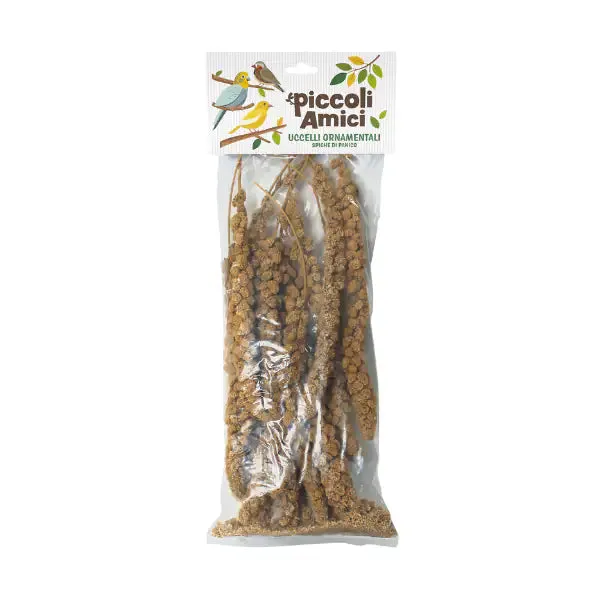 Piccoli Amici Spighe di Panico Snack per uccelli ornamentali 250 g - Mangime per uccelli - immagine 1