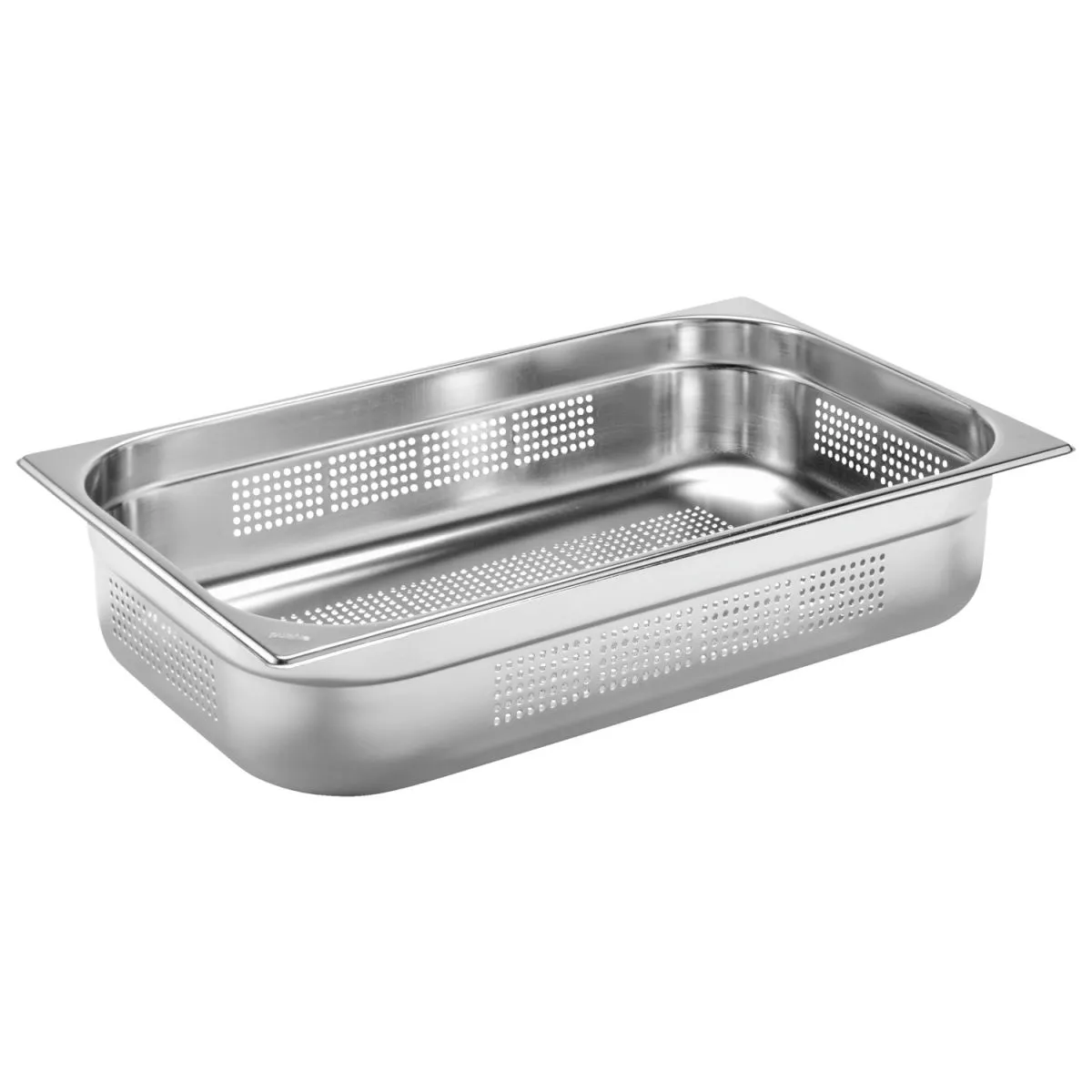 PULSIVA Contenitore gastronorm 1/1 Basic forato ; GN 1/1, 14 l, 53x32.5x10 cm (LxLxP); argento - immagine 1