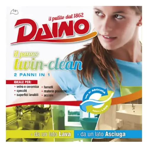 Panno Multiuso Twin Clean di Daino per Pulizie Efficaci - immagine 1