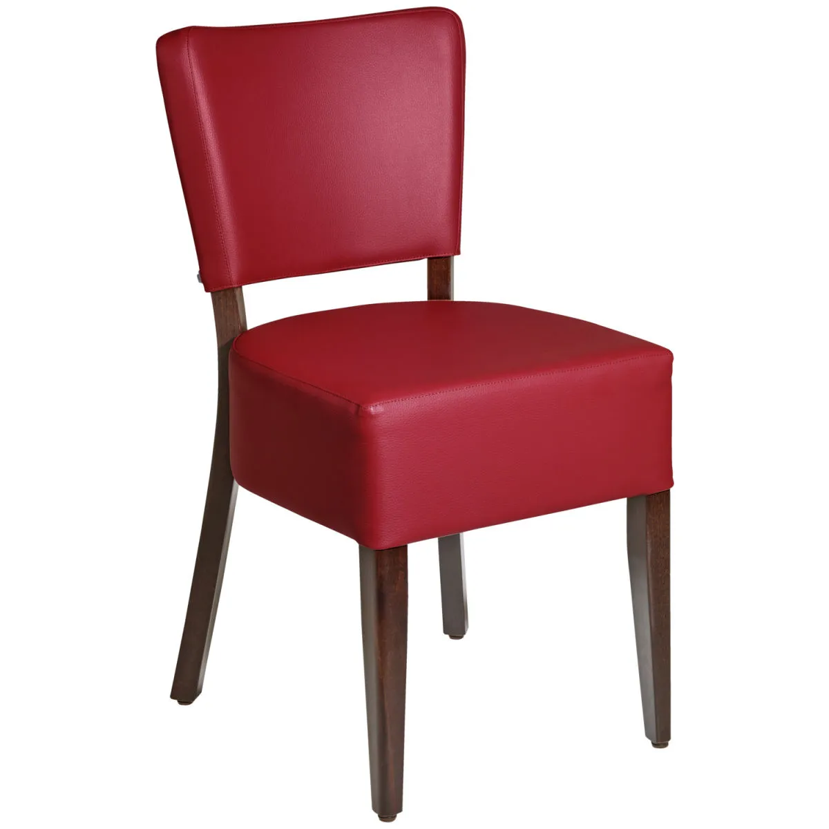 2x PULSIVA Sedia Prestige; 45x50x82 cm (LxPxH); seduta bordeaux, struttura noce; 2 pz. / Pacco - immagine 1