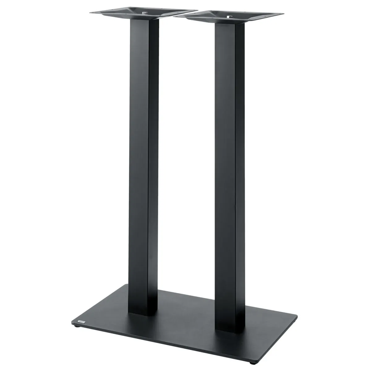 VEGA Base alta doppia Fino rettangolare; 70x40x108 cm (LxLxH); nero; rettangolare - immagine 1