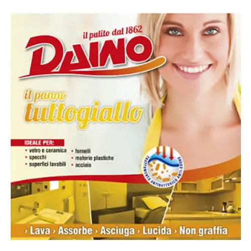 Tris di Panni Gialli Multiuso Daino per la Casa - immagine 1