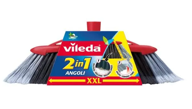 Scopa 2in1 Doppio Angolo Vileda per Pulizie Efficaci - immagine 1