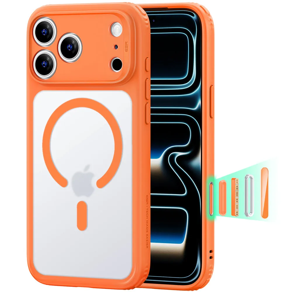 Custodia MagSafe per Apple iPhone 18 Pro Max / 17 Pro Max, ESR, Classic Hybrid, Arancione Satinato - immagine 1