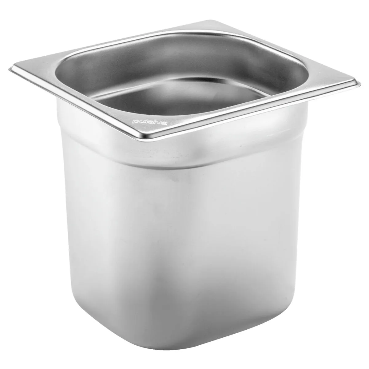 PULSIVA Contenitore gastronorm 1/6 Basic; GN 1/6, 2.4 l, 17.6x16.2x15 cm (LxLxP); argento - immagine 1