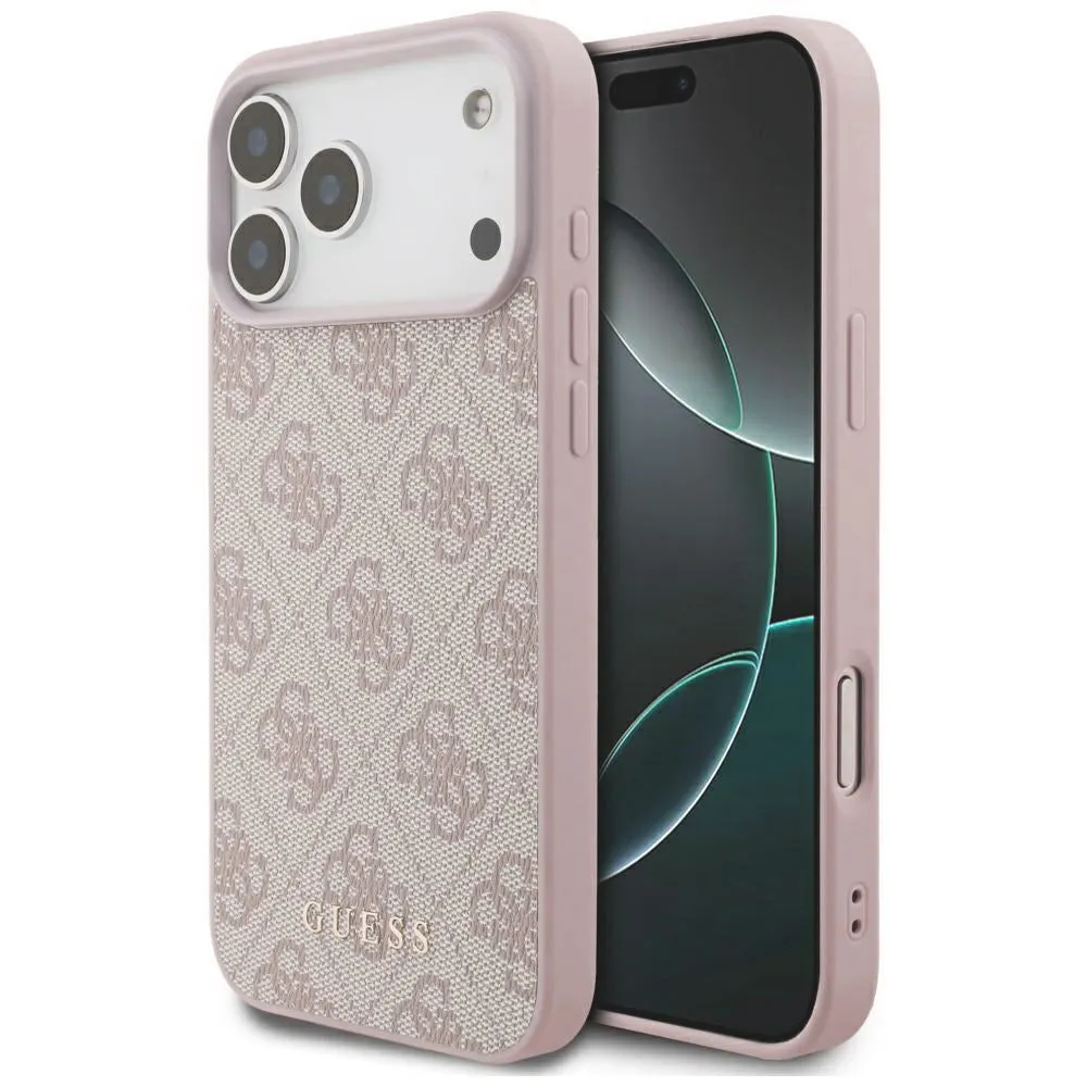 Custodia per Apple iPhone 18 Pro Max / 17 Pro Max, Guess, 4G Classic Logo, Rosa - immagine 1