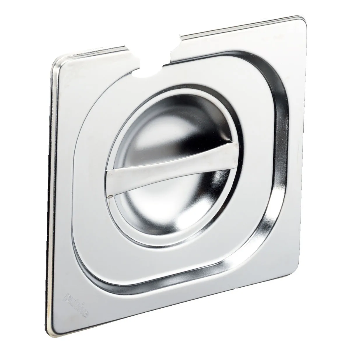 PULSIVA Coperchio gastronorm 1/6 Basic con inserto per cucchiaio; GN 1/6, 17.6x16.2 cm (LxL); argento - immagine 1