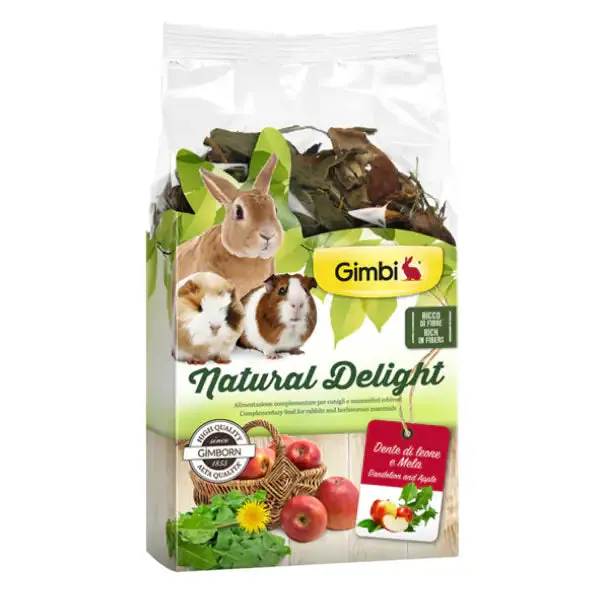 Gimbi Natural Delight 100 gr Dente di leone - Mangime per conigli - immagine 1