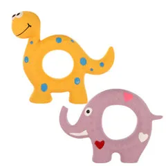 PetUp Joy gioco per cani con squeaker in lattice Baby Zoo per cuccioli Misura 15,5 cm Soggetti assortiti - Giochi per cani - immagine 1