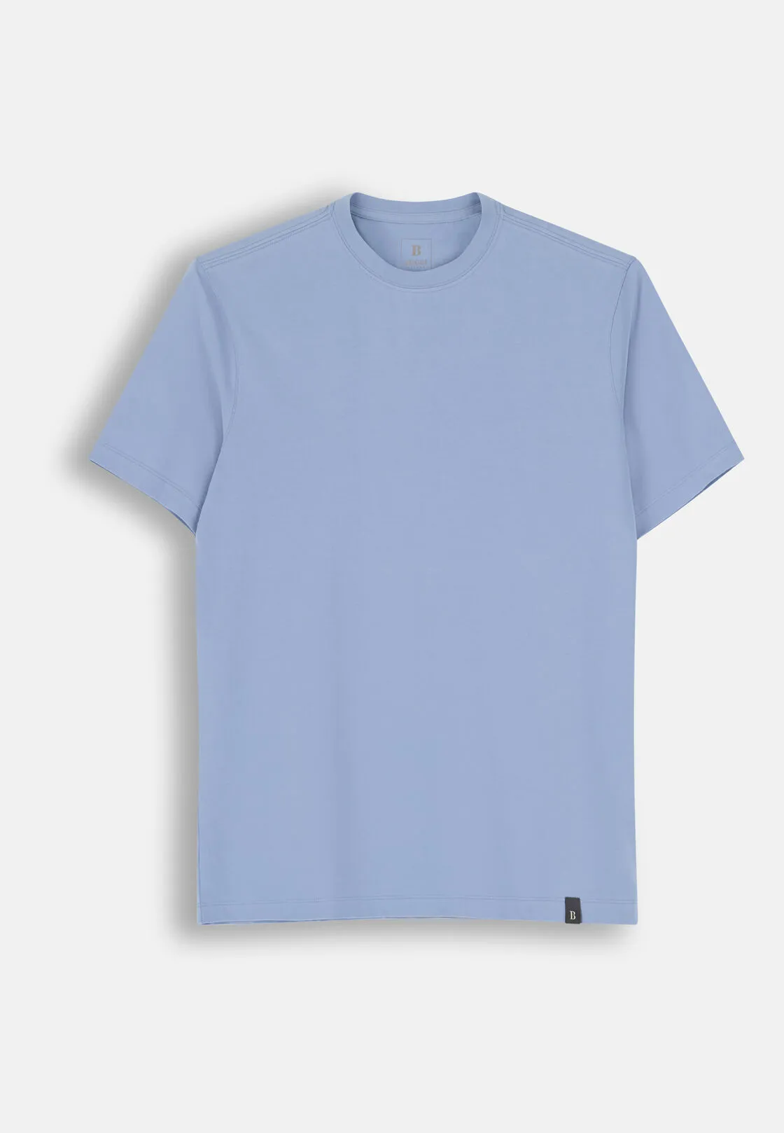 Boggi, T-shirt In Jersey Di Cotone Supima Elasticizzato, Uomo, Azzurro, Taglia: L - immagine 5