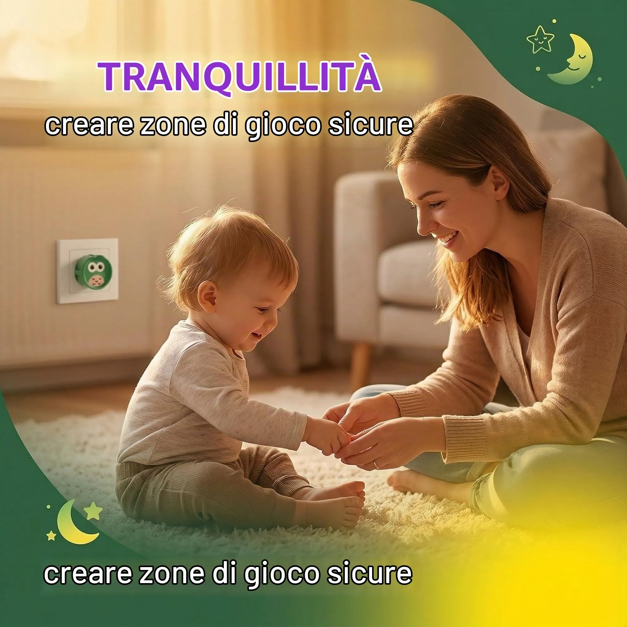 BDEPSTR Copriprese per Bambini, 6 Pezzi Copri Prese Bambini, Protezioni per Prese in Silicone,Copriprese di Sicurezza per Bambinis, Cucine, Bagni, Copripreses a Prova di Schizzi(B) - immagine 2
