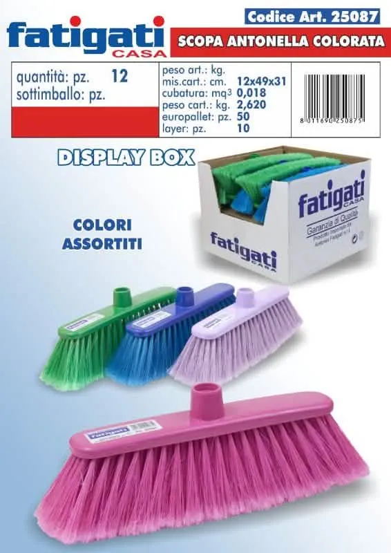 Scopa Colorata Antonella FATIGATI 25087 per la Casa - immagine 1