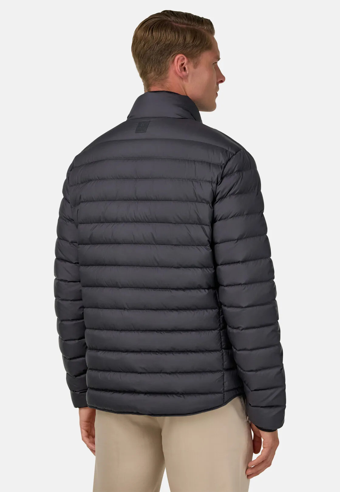Boggi, Bomber In Tessuto Riciclato In Piuma D’oca, Uomo, Navy, Taglia: XXL - immagine 3
