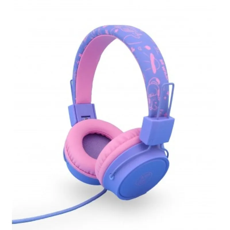 Cuffie per bambini DCU con microfono Rosa/Lilla - immagine 1