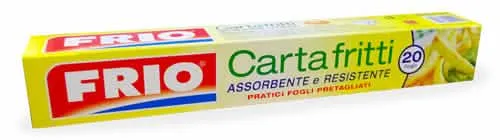 Carta Fritti Pretagliata FRIO - 20 Fogli per Cucina - immagine 1