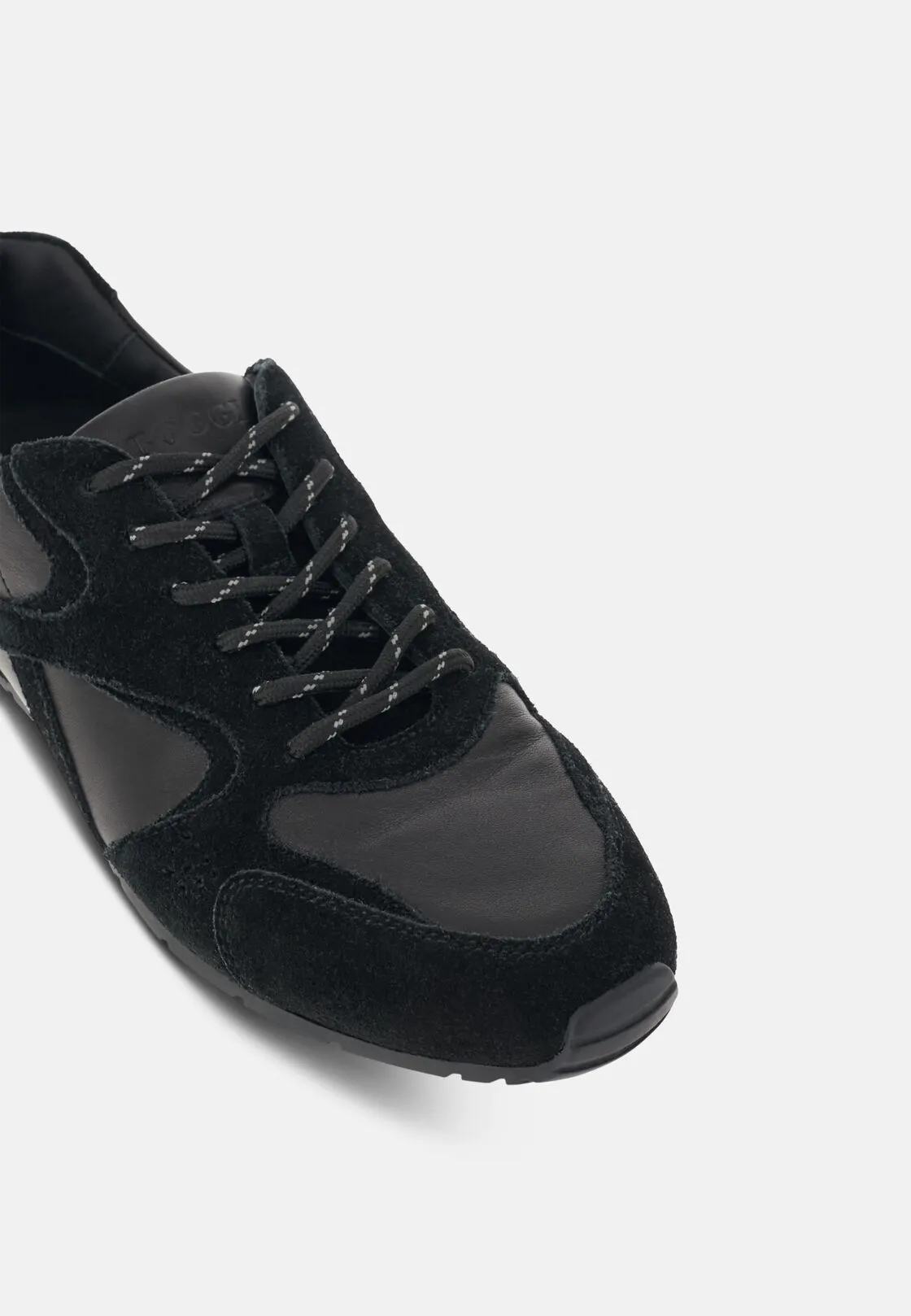 Boggi, Sneakers Running Pelle Scamosciata E Nappa, Donna, Nero, Taglia: 40-6 - immagine 4
