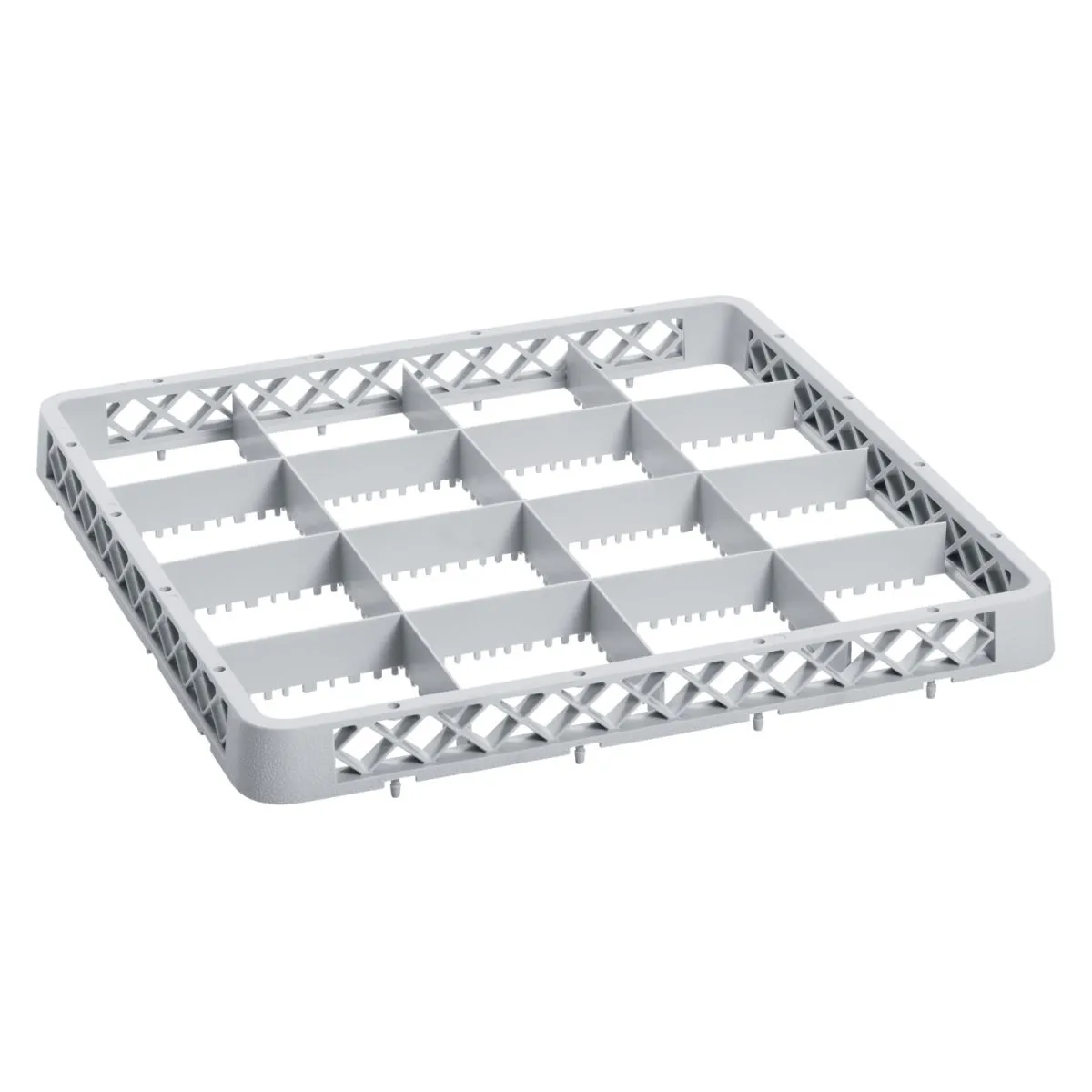 PULSIVA Estensione per cestello lavastoviglie 16 scomparti; 50x50x4.5 cm (LxPxH); grigio - immagine 1