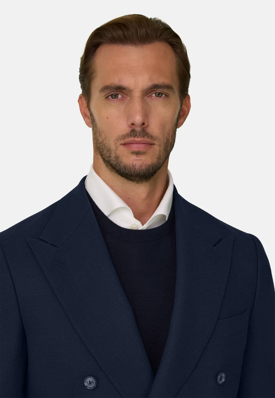 Boggi, Giacca In Pura Lana Crepe, Uomo, Navy, Taglia: 48 - immagine 3