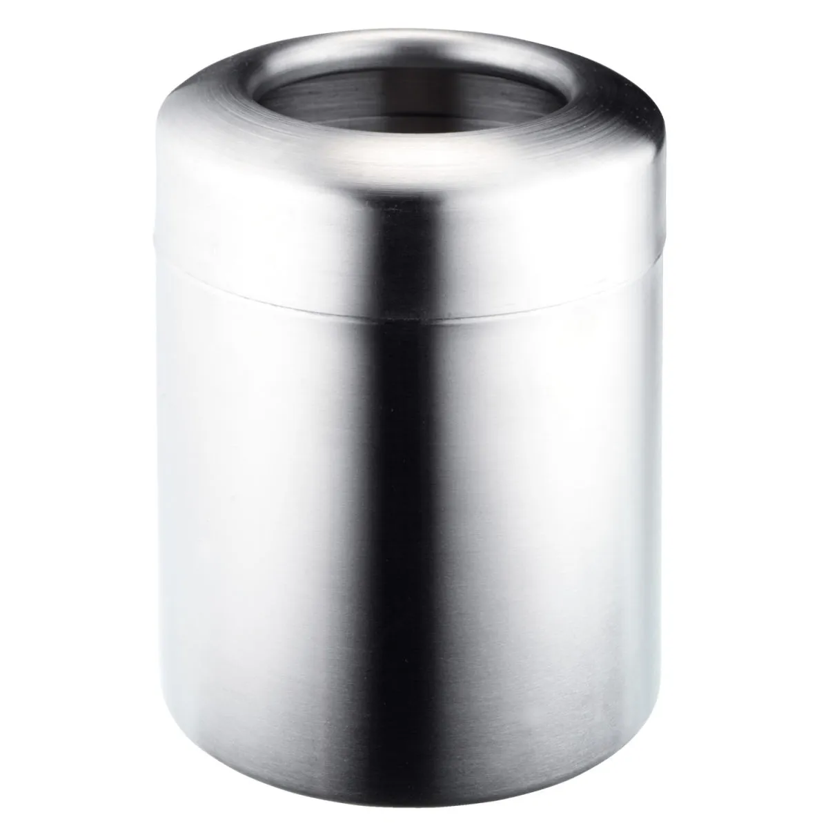 PULSIVA Mini pattumiera da tavolo Sordino; 1200 ml, 12x14 cm (ØxH); argento; rotonda - immagine 1