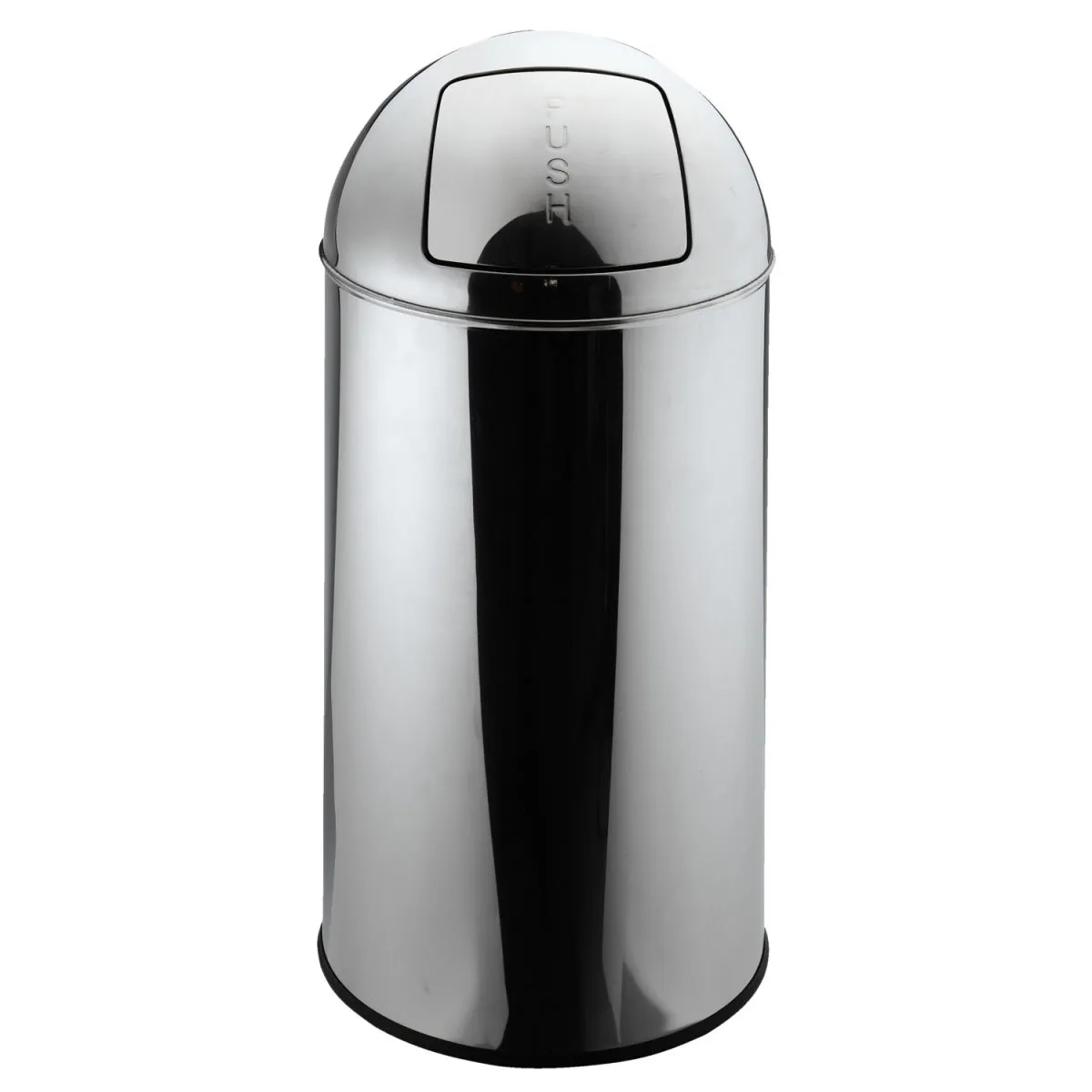 PULSIVA Cestino per rifiuti Elliot; 50000 ml, 35x72 cm (ØxH); argento; rotonda - immagine 1