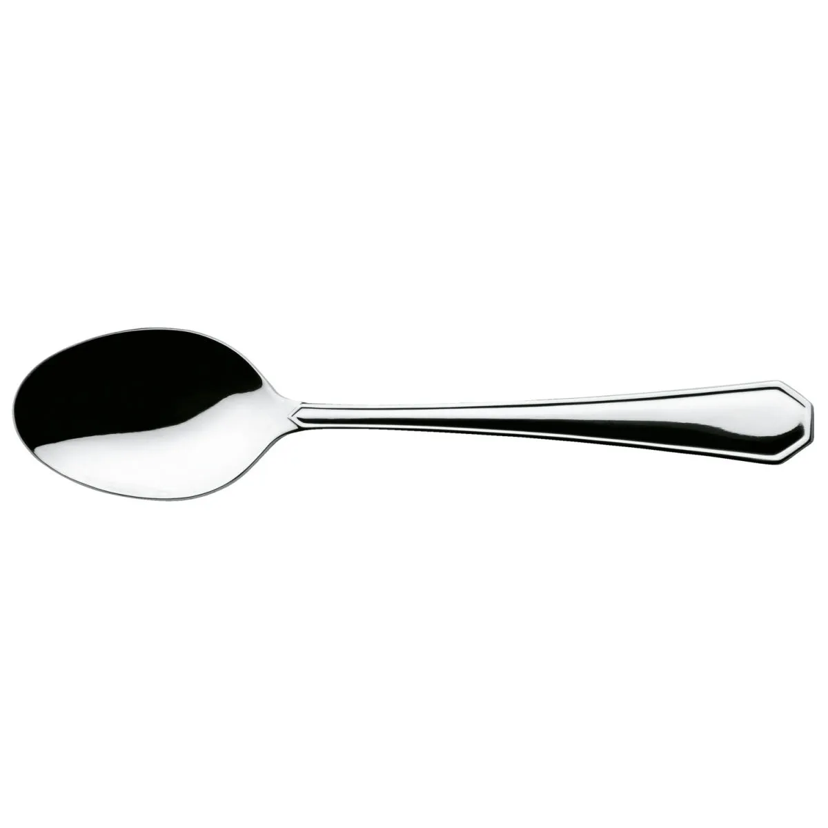 12x PULSIVA Cucchiaio tavola Tunis Basic; 19.5 cm (L); argento, manico argento; 12 pz. / Pacco - immagine 1