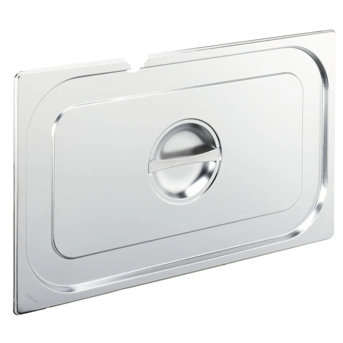 PULSIVA Coperchio gastronorm 1/1 Basic con inserto per cucchiaio; GN 1/1, 53x32.5 cm (LxL); argento - immagine 1