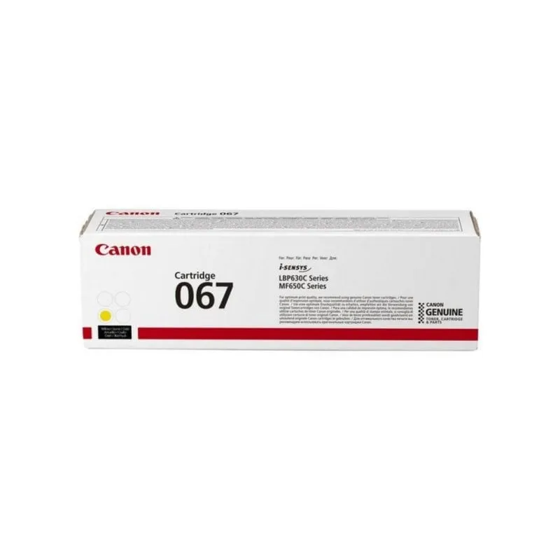 Cartuccia toner Canon 067 giallo 1250 pagine - immagine 1