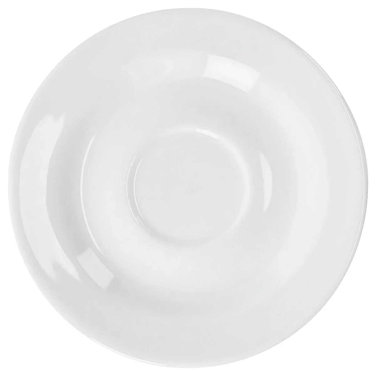 6x VEGA Piattino sottotazza cappuccino e mug Base; 15 cm (Ø); bianco; rotonda; 6 pz. / Pacco - immagine 1