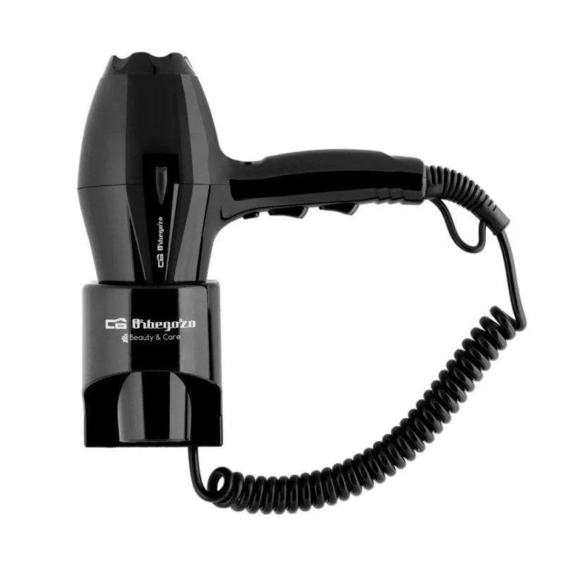 Phon da Hotel Orbegozo SEH 1850 1800W 3 Temperature 2 Velocità Base a Muro Nero - immagine 1