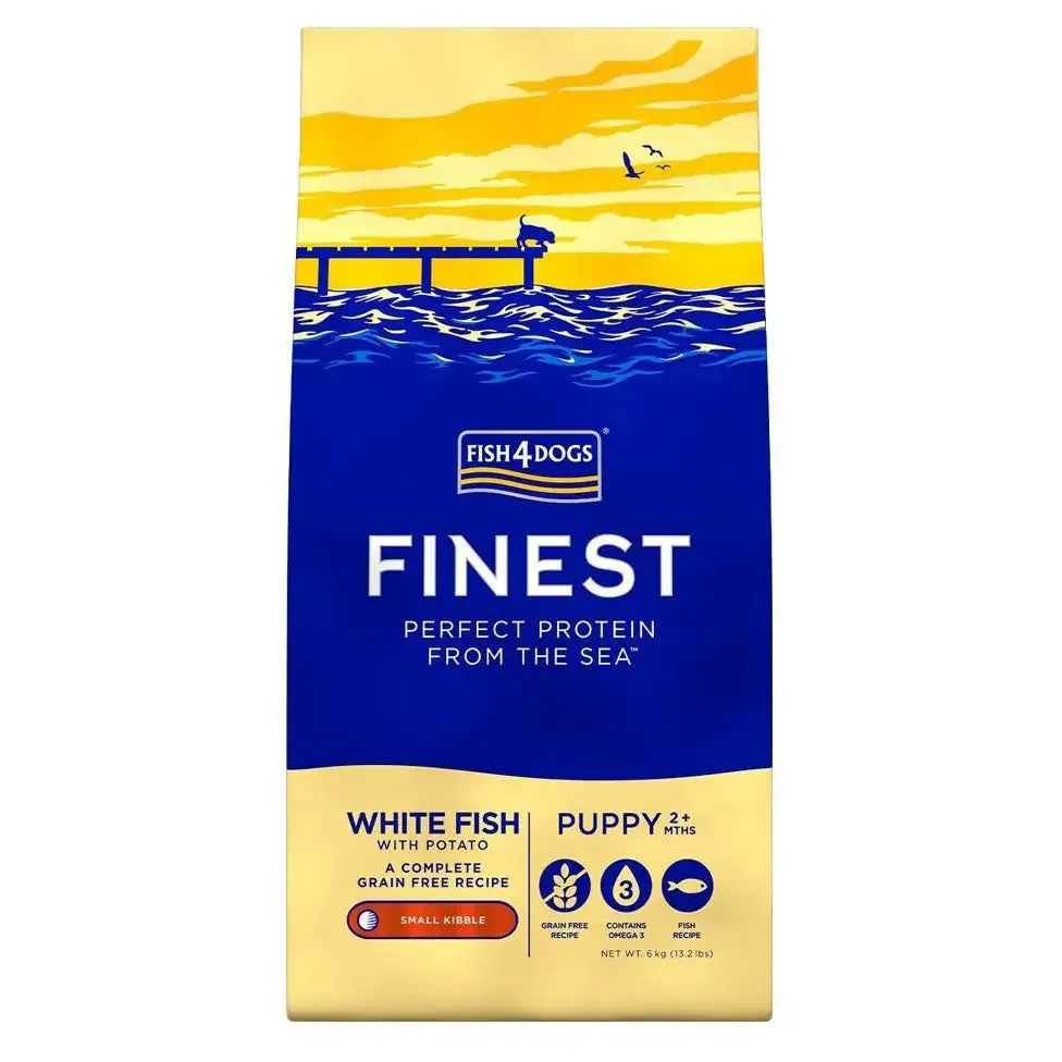 Fish4Dogs Ocean White Fish Puppy Small 1,5 kg - Croccantini per cani - immagine 1