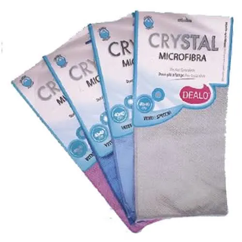 Panno Microfibra Crystal 40x40 DEALO per Pulizia Casa - immagine 1