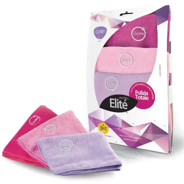 Panni in Microfibra Elite 30x32 cm - Confezione da 3 Pezzi - immagine 1