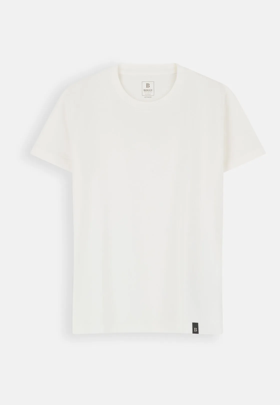 Boggi, T-shirt In Cotone Seta, Donna, Bianco, Taglia: XS - immagine 5