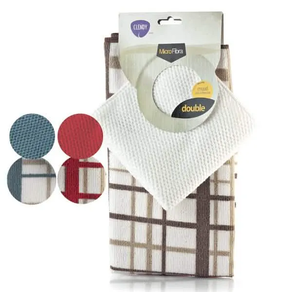Panni in Microfibra Clendy 2 Pezzi - Pulizia Efficace per la Casa - immagine 1