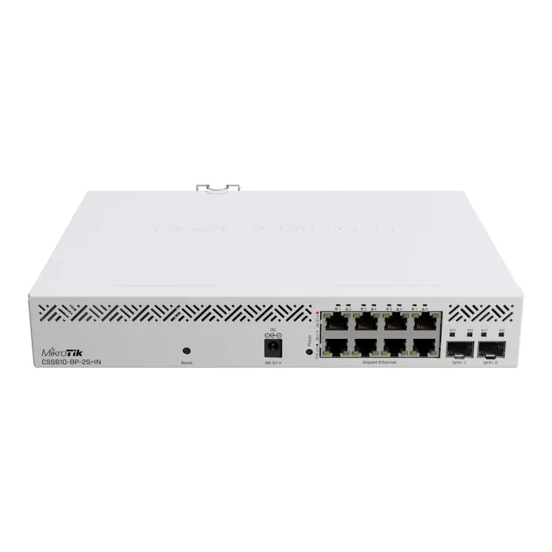 Mikrotik CSS610-8P-2S+IN Switch PoE 8 porte Gigabit + 2 SFP - immagine 1