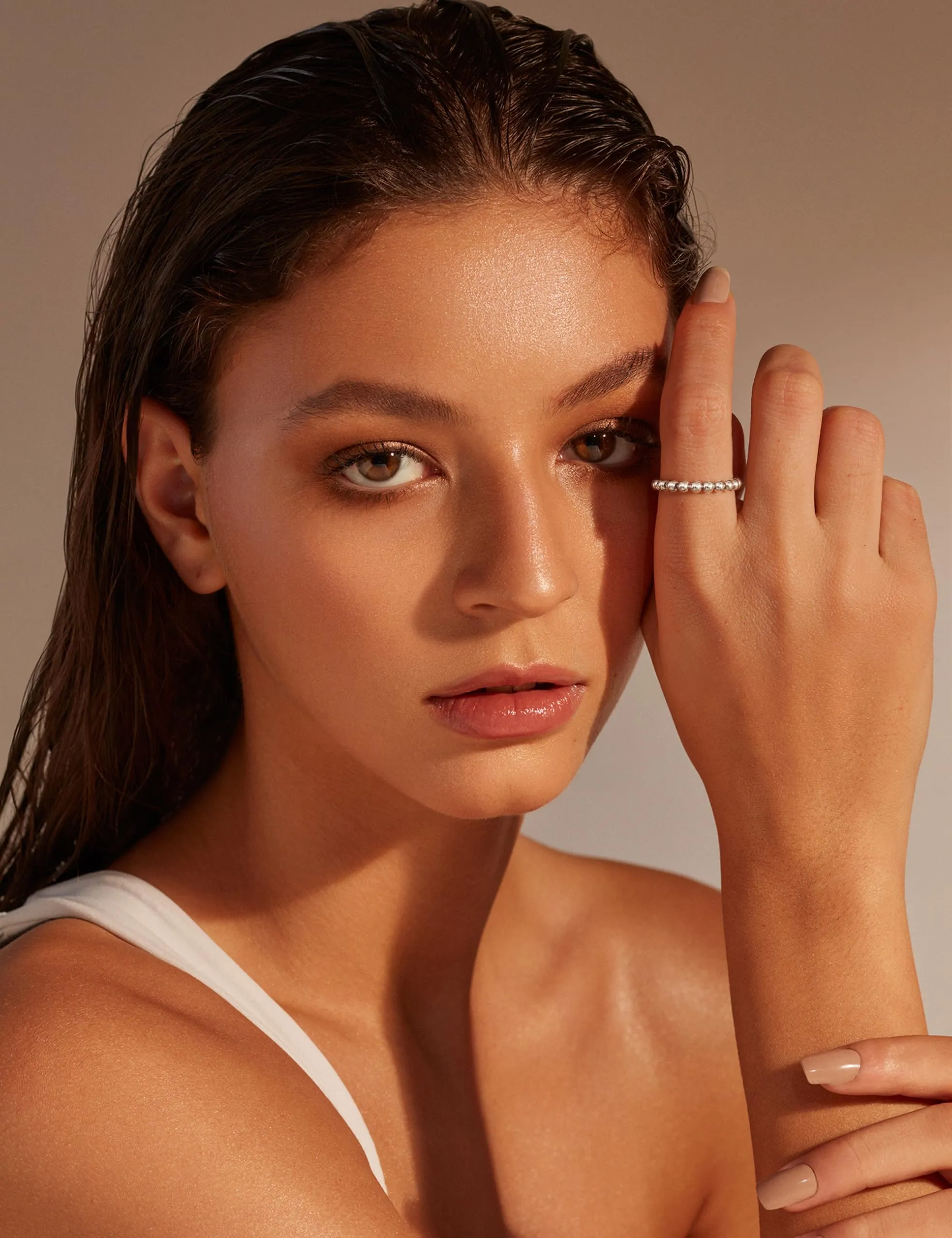 YADOCA Anello Fidget Donna in Argento 925, Design con Perline Girevoli - immagine 4