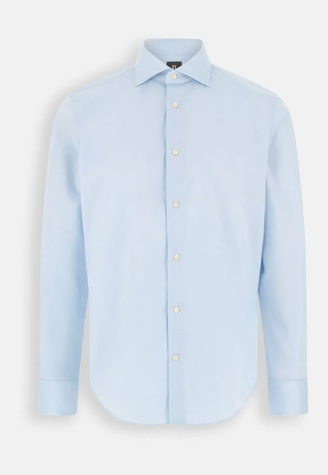Boggi, Camicia In Pin Point Di Cotone Regular Fit, Uomo, Azzurro, Taglia: 38 - immagine 6