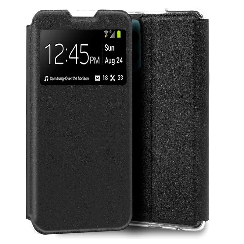 Custodia Flip Cover liscia nera fantastica per TCL 305i - immagine 1