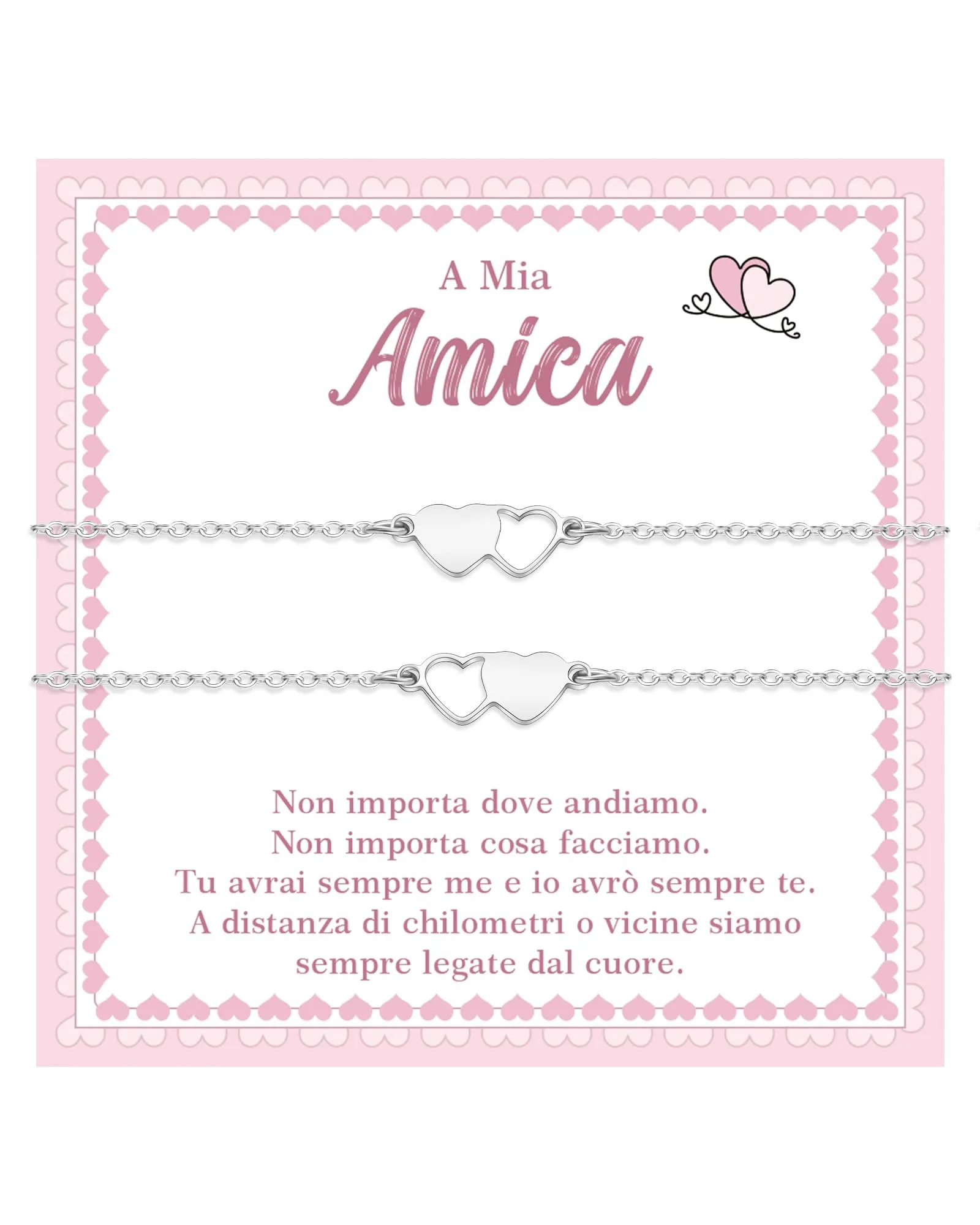 Cheerslife 2Pcs Regalo Amica Speciale Originale Braccialetti Amicizia - immagine 1