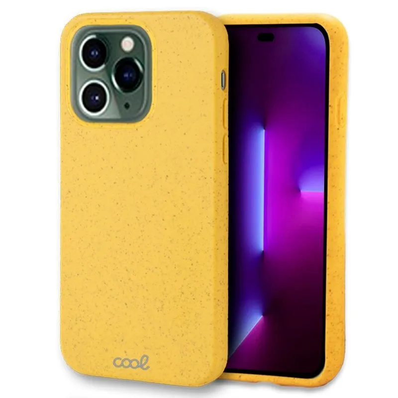 Custodia ecologica biodegradabile gialla per iPhone 14 Pro - immagine 1