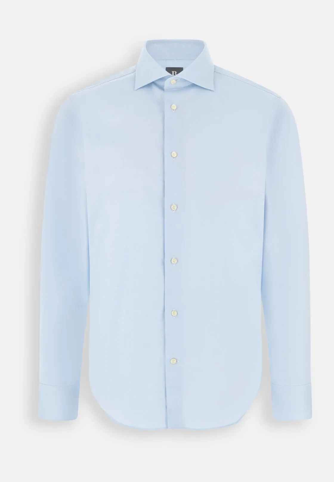 Boggi, Camicia In Pin Point Di Cotone Slim Fit, Uomo, Azzurro, Taglia: 42 - immagine 6