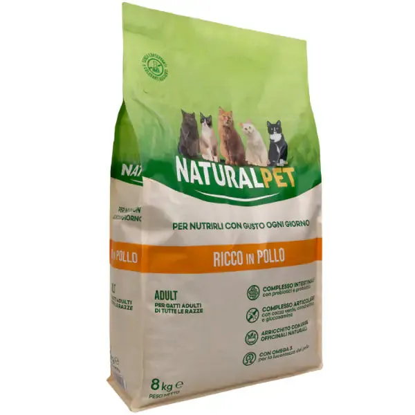 NaturalPet Cat Adult Pollo 8 kg - immagine 1