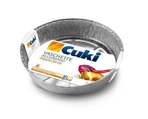 Set di 8 Vaschette in Alluminio per Torte Tonde CUKI TG59G - immagine 1