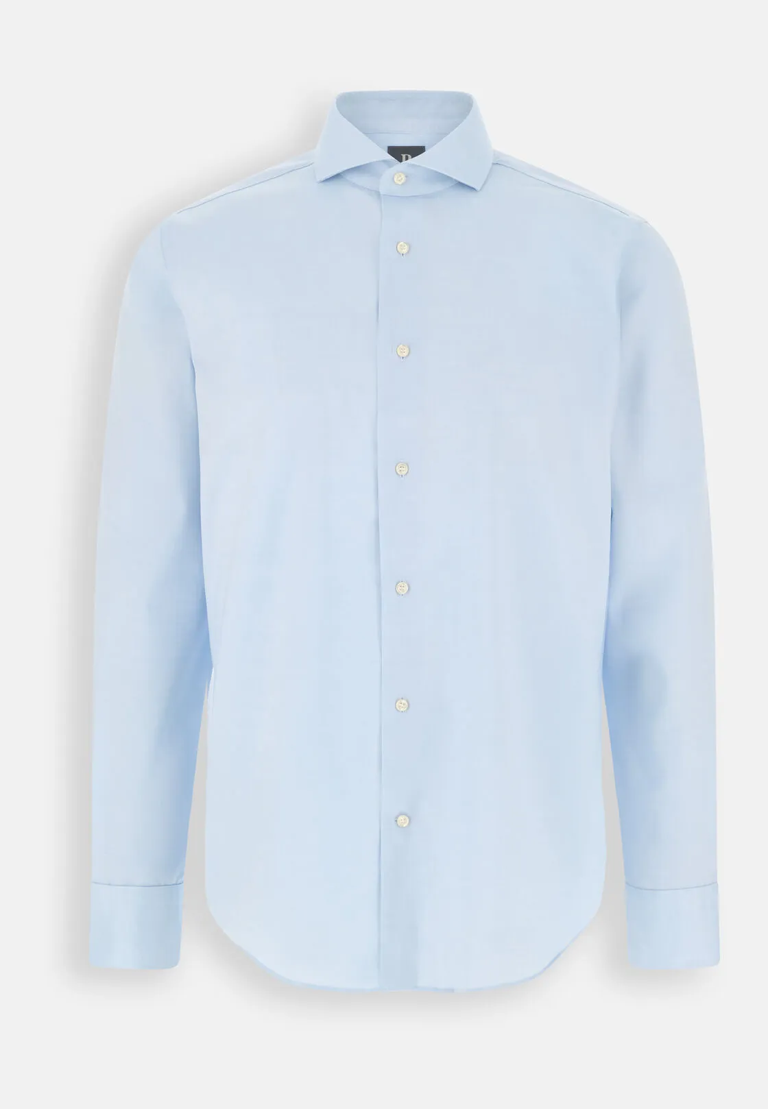Boggi, Camicia In Pin Point Di Cotone Regular Fit, Uomo, Azzurro, Taglia: 43 - immagine 6